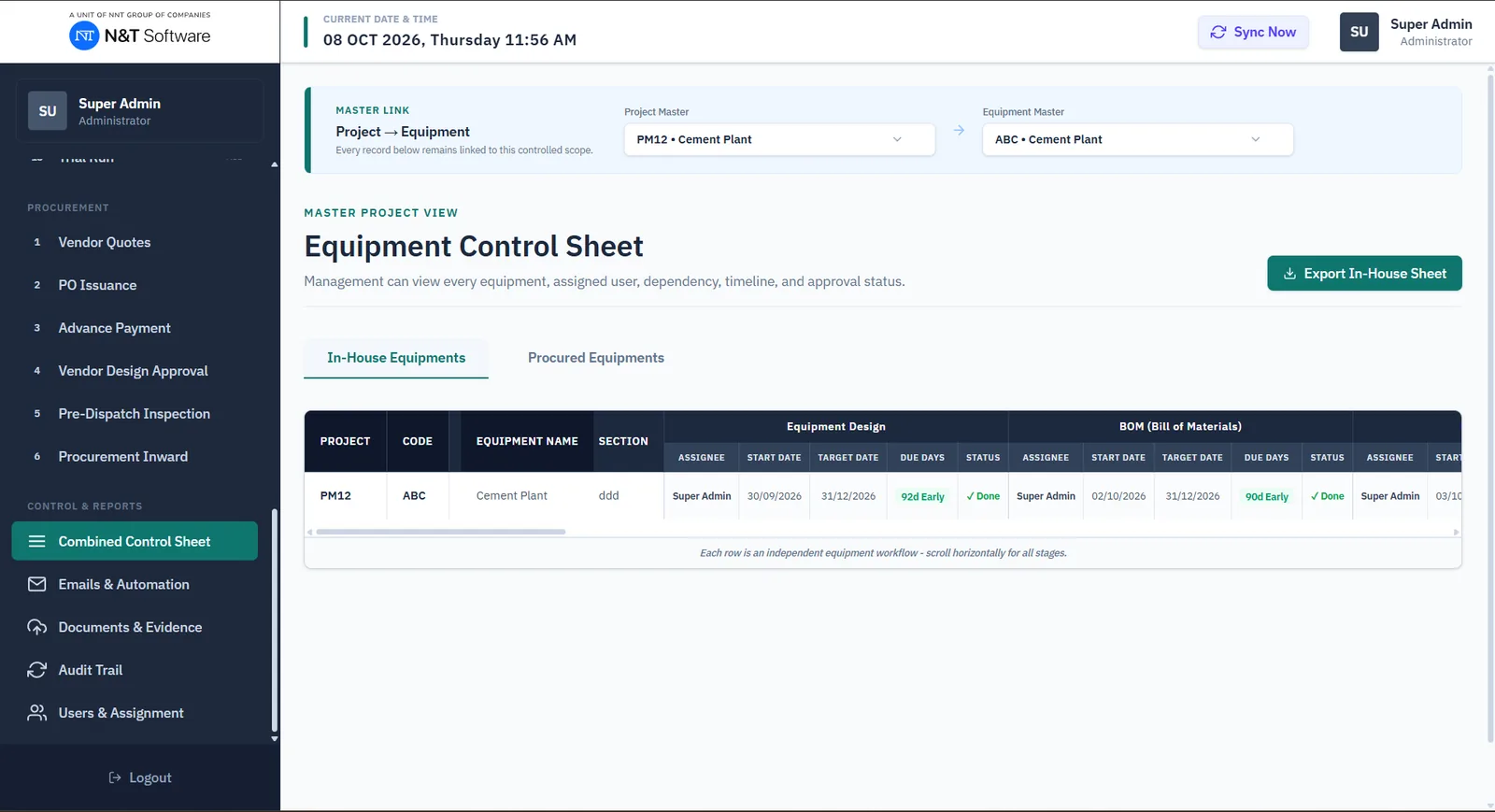 Procurement & Vendor Bidding